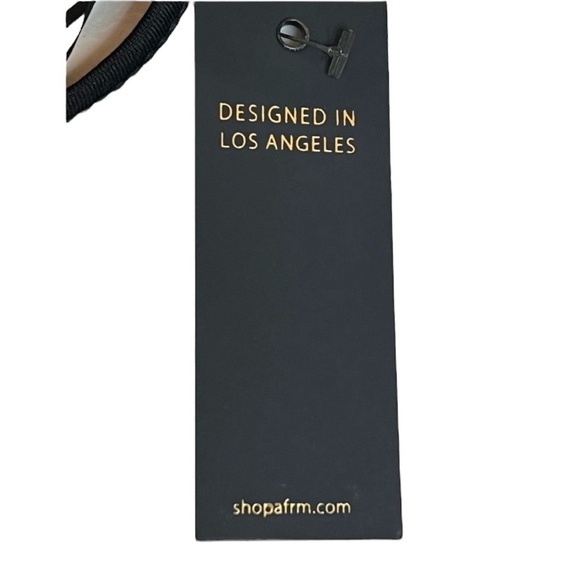 AFRM Mila Noir Rhinestone Rosette Mini Dress Size XS/TP, NWT - Picture 6 of 9